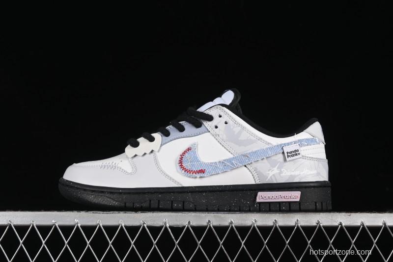 Nike Dunk Low Panda Prank Qixi Special Edition Low-Top Casual Sneakers - DD1391-100