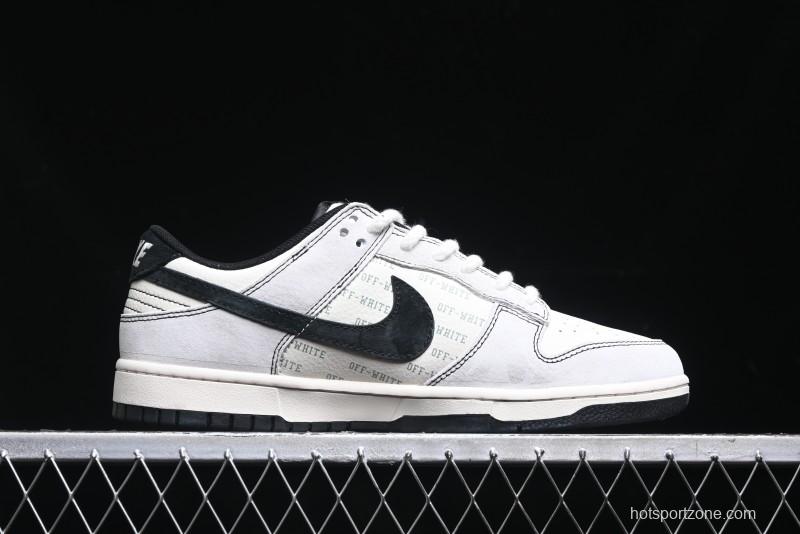 Nike SB Dunk Low OFF-WHITE Collaboration Anniversary High-End Custom Sneakers - YX5066-212