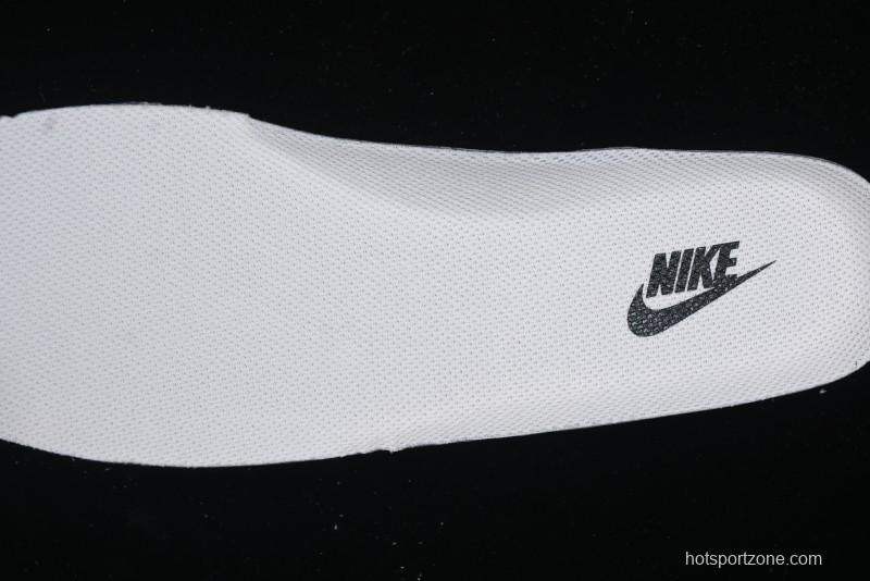 Nike Air Force 1 '07 Low Stussy Collaboration - Black White Mini Swoosh Low-Top Casual Sneakers - SJ6698-010