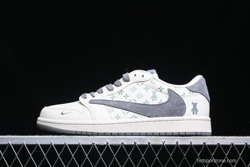 Nike Travis Scott x Fragment Design x Air Jordan 1 Low OG SP AJ1 Sneakers - SJ2068-111