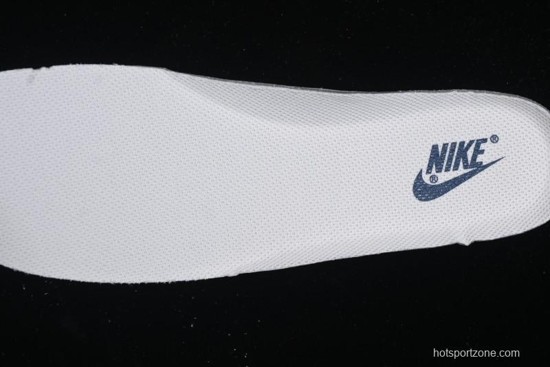 Nike Air Force 1 '07 Low Burberry Collaboration - Off White Navy Blue Patchwork Low Top Casual Sneakers BB8588-222