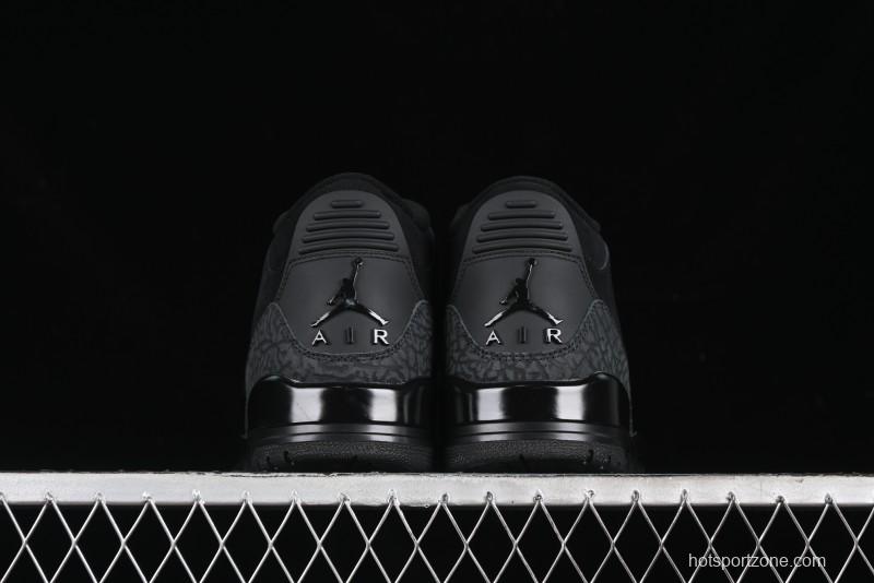 Nike Air Jordan 3 Retro Basketball Shoes Midnight Black - CT8532-001
