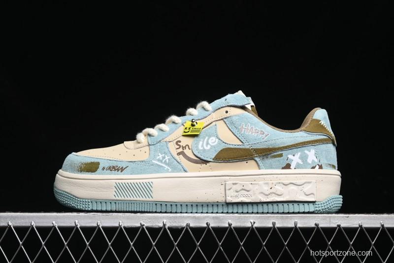 Nike Air Force 1 Fontanka Low Top Casual Sneakers Enjoy Life Custom Design - CW6688-508