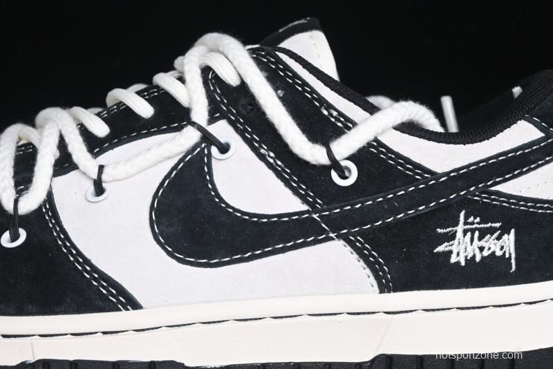 Nike SB Dunk Low Stussy Collaboration - Anniversary High-End Customized Low-Top Casual Skate Shoes - YX5066-209