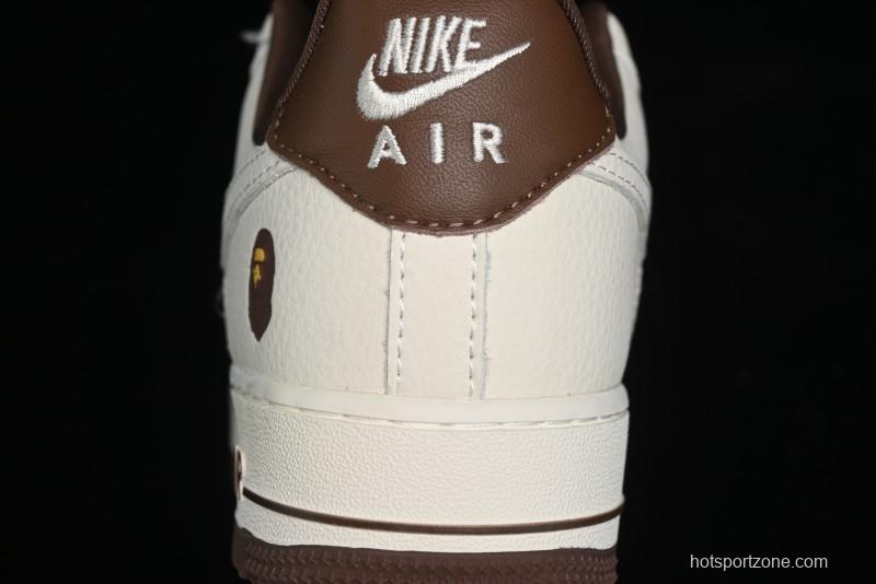 Nike Air Force 1 Low Bape Collaboration - Beige Camo Casual Sneakers - KK1988-019