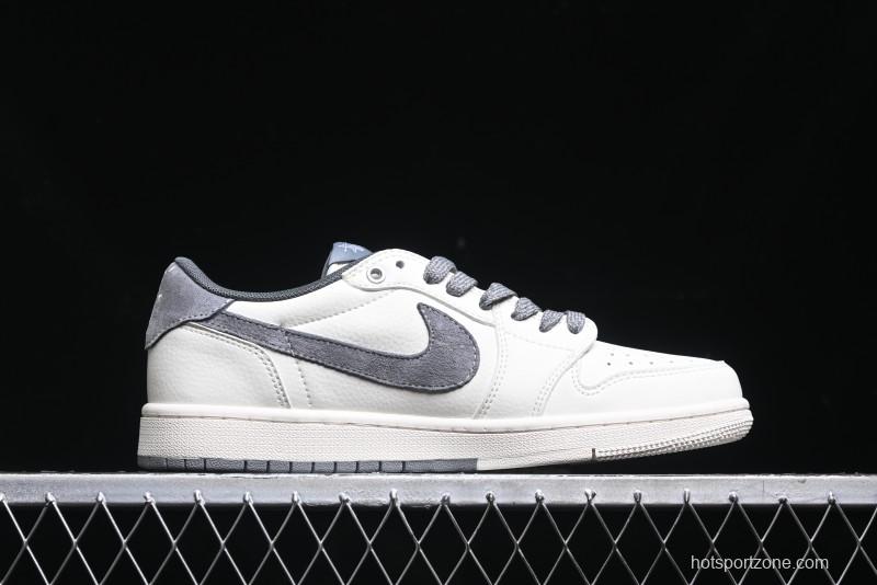 Nike Travis Scott x Fragment Design x Air Jordan 1 Low OG SP AJ1 Retro Sneakers - SJ2068-125