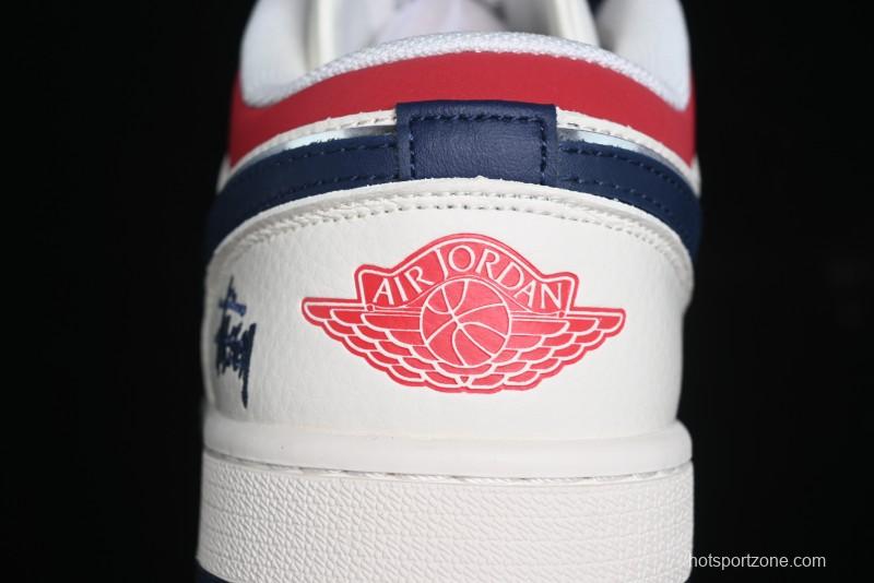 Nike Air Jordan 1 Low AJ1 Stussy Collaboration - Retro Basketball Shoes - XX3318-566