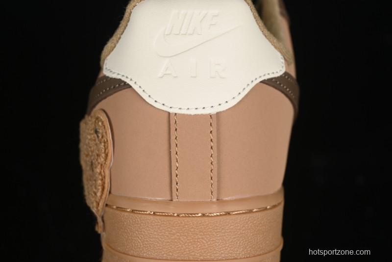 Nike Air Force 1 '07 Low Maillard Bear Casual Sneakers - CJ9297-999