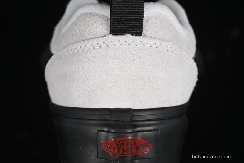 Vans Knu Skool Halloween White Black Low Top Retro Casual Vulcanized Slip On Shoes - VN0009QCSWE