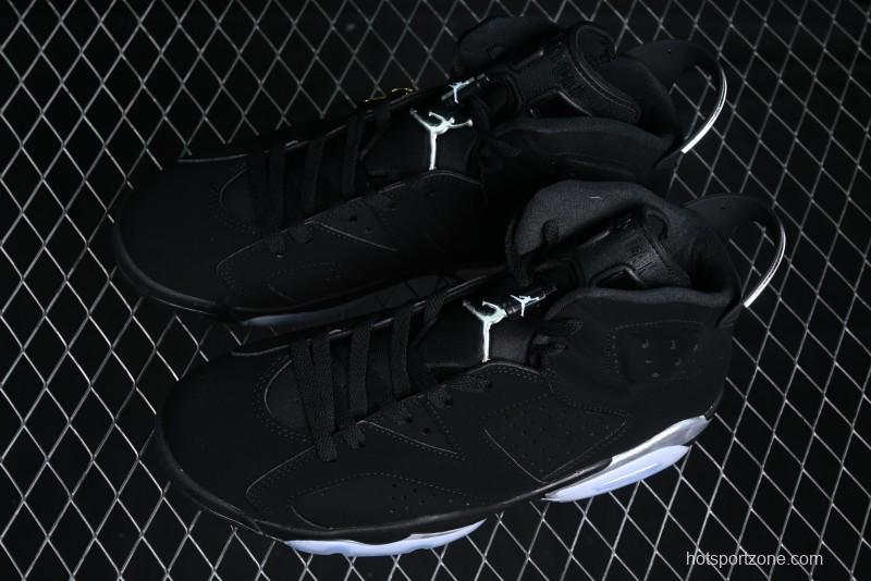 Nike Air Jordan 6 Retro Metallic Silver Basketball Shoes - DX2836-001