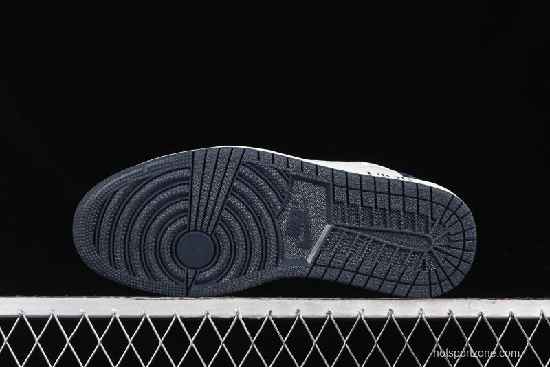 Nike Travis Scott x Fragment Design x Air Jordan 1 Low OG SP AJ1 Retro Sneakers - CH6336-017