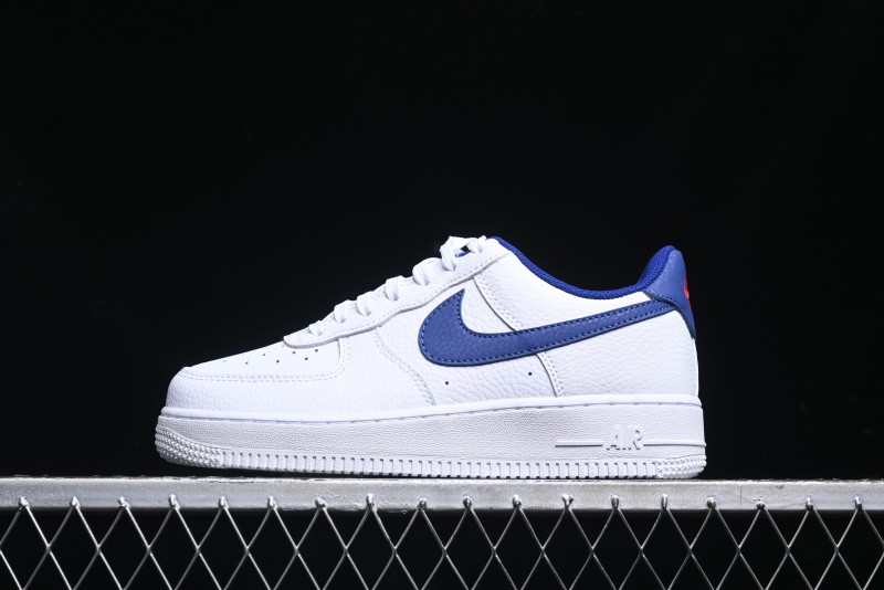 Nike Air Force 1 '07 Low Top Leather Casual Sneakers with Full-Length Air Cushion - CT3839-101