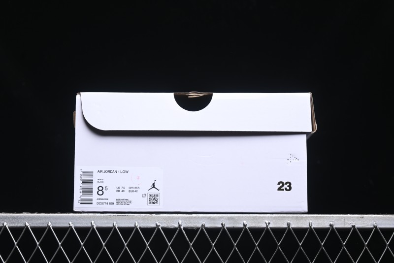 Nike Air Jordan 1 Low AJ1 White Pink Low-Top Casual Sneakers - DC0774-109