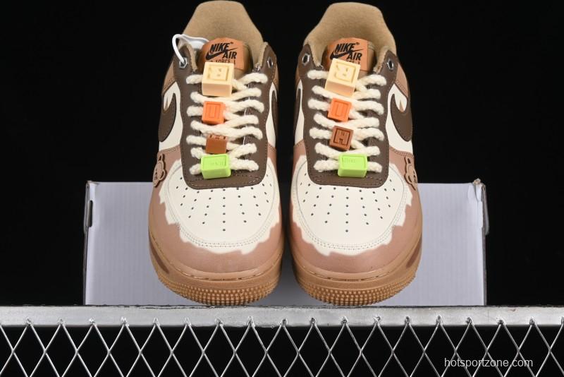 Nike Air Force 1 '07 Low Maillard Bear Casual Sneakers - CJ9297-999