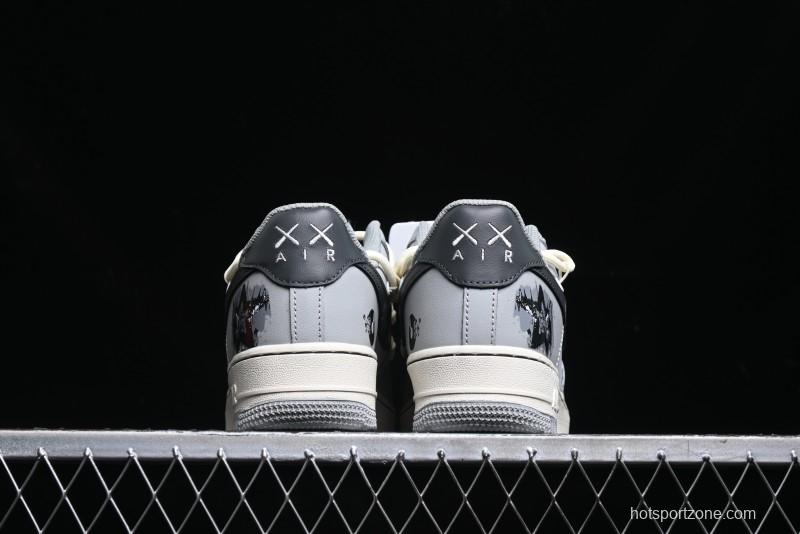 Nike Air Force 1 Low "Vinyl" Casual Sneakers with Lace-Up Design - KS6896-666