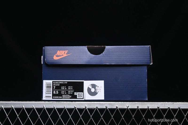 Nike Air Force 1 Low "Vinyl" Casual Sneakers with Lace-Up Design - KS6896-666