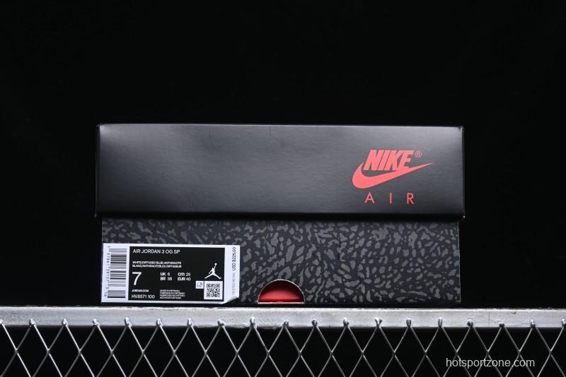 Nike Air Jordan 3 Retro OG SP "Diffused Blue" Basketball Shoes - HV8571-100