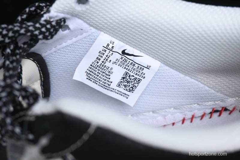 Nike Air Force 1 '07 Low Stussy Collaboration - Beige Black Pattern Red Outsole Low Top Casual Sneakers - XZ6188-339