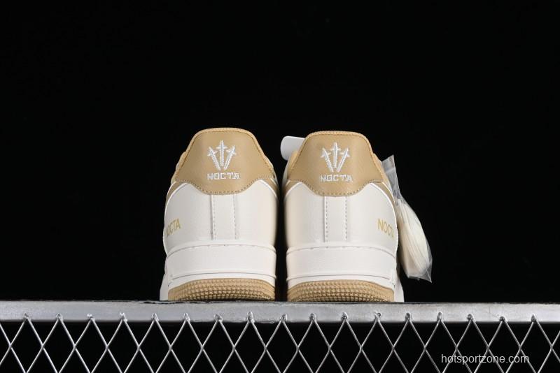 Nike Nocta x Nike Air Force 1 '07 Low Casual Sneakers with Reflective Details and Full-Length Air Cushion - NO0224-028