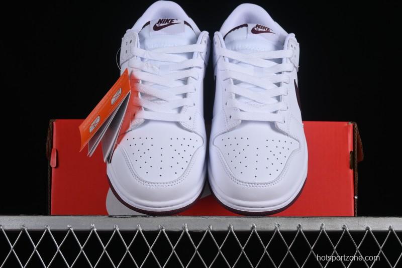 Nike SB Dunk Low White Red Colorway Low-Top Casual Skateboarding Shoes - DV0831-102