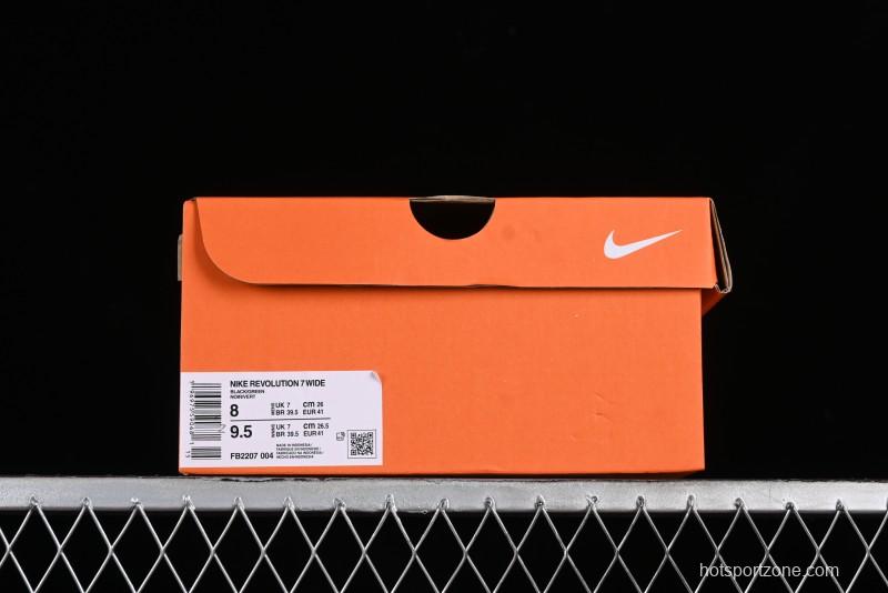 Nike Revolution 7 Wide Running Shoes with Breathable Mesh and Durable Cushioning - FB2207-004