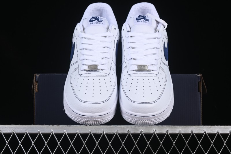 Nike Air Force 1'07 Low Casual Sneakers with Full-Length Air Cushion - HQ2037-100