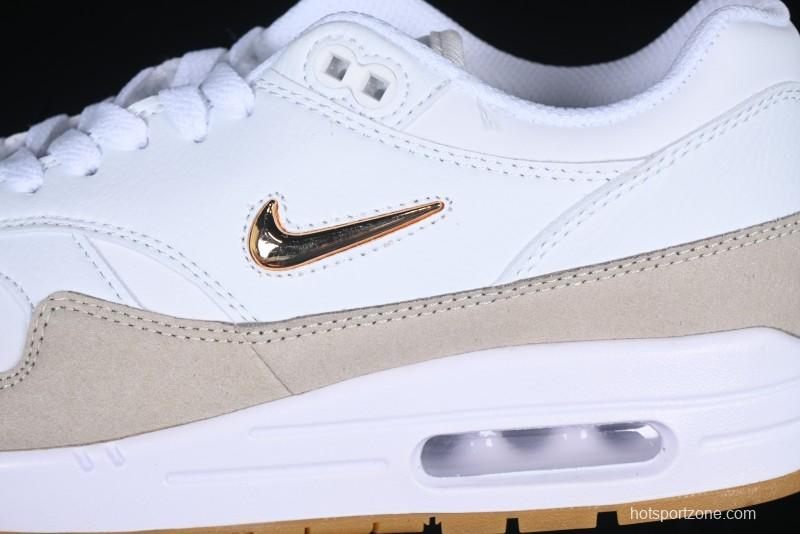 Nike Air Max 1 Retro Running Shoes with Half-Sole Air Cushion - AA0512-100