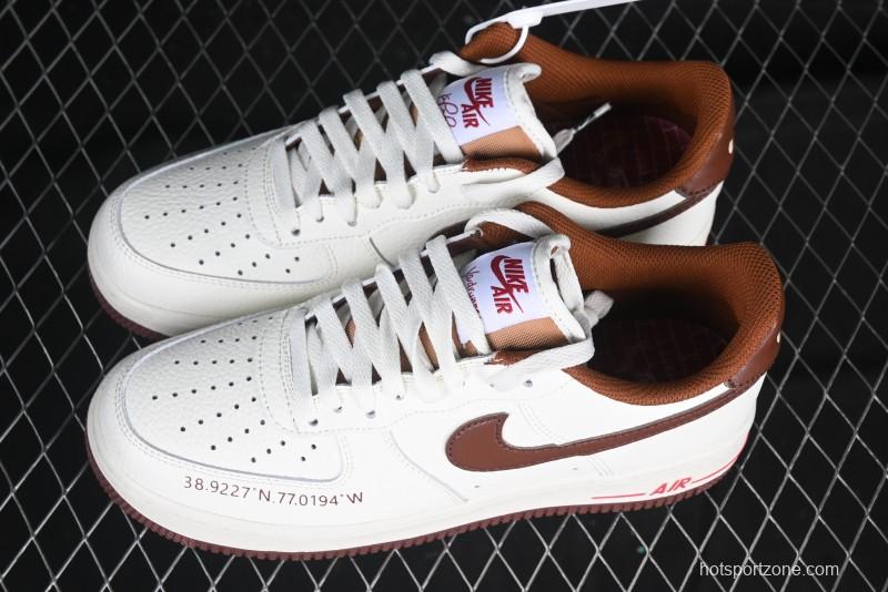 Nike Air Force 1 '07 Low Casual Sneakers with Full-Length Air Cushion - HQ7027-100