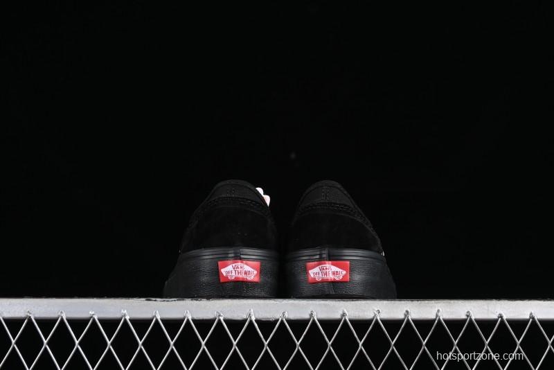 Vans Style 36 SF All Black Skate Shoes with Killer Whale Half-Toe Cap Design - VN0A3MVLB8C