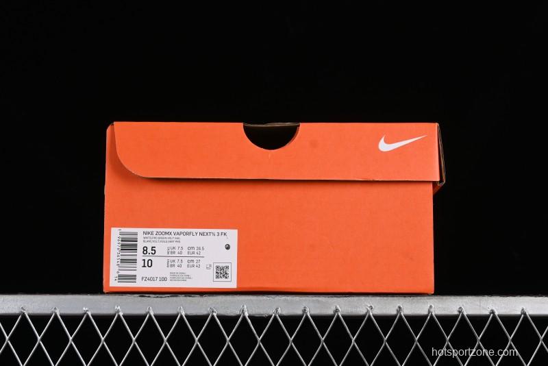 Nike ZoomX Vaporfly NEXT% 3 Marathon Series Foam Ultra-Light Cushioning Running Shoes - FZ4017-100