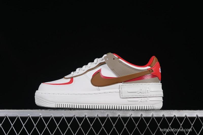 Nike Air Force 1 Shadow Lightweight Elevated Low-Top Casual Sneakers - HQ3400-030