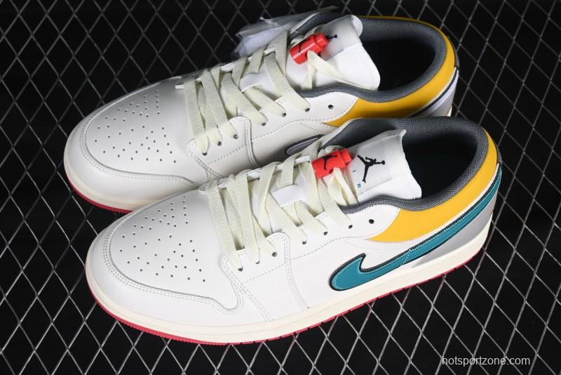 Nike Air Jordan 1 Low AJ1 Mismatch Colorway Low-Top Casual Sneakers - HV4511-133