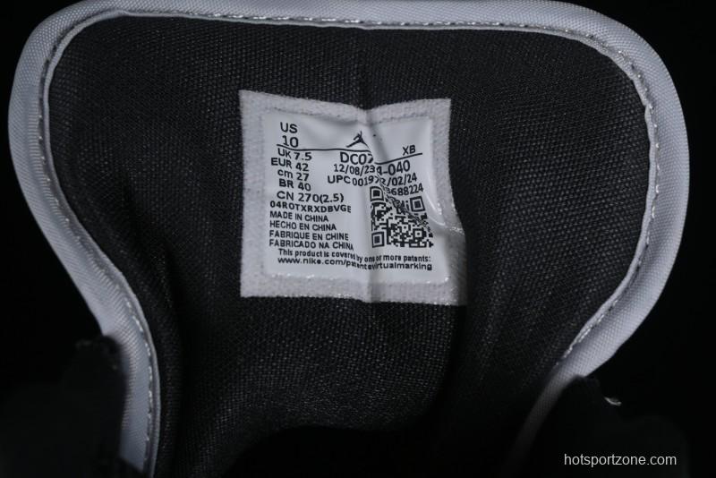 Nike Air Jordan 1 Low AJ1 Black Grey Blue Hook Basketball Shoes - DC0774-040