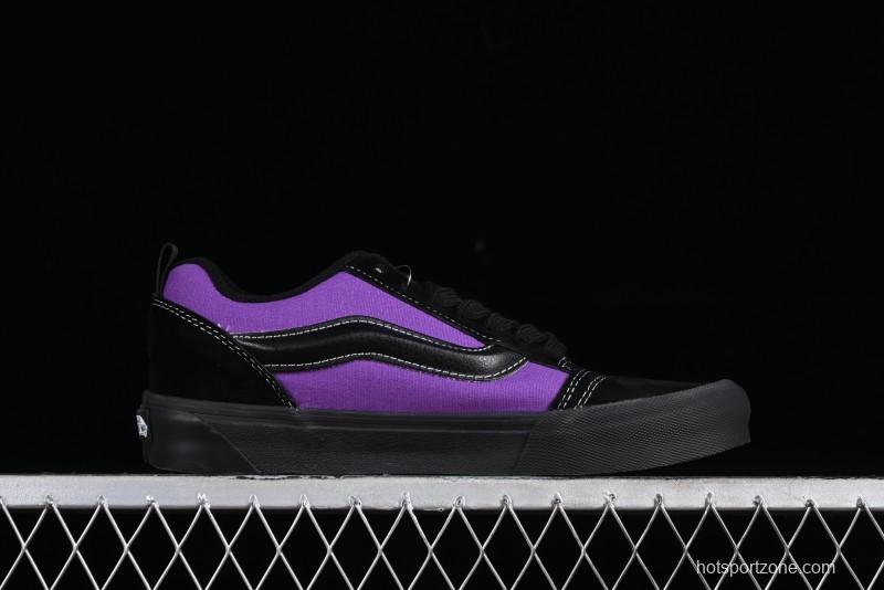 Vans Classics Knu Skool Black Purple Slip-On Shoes - VN0009QCSWE