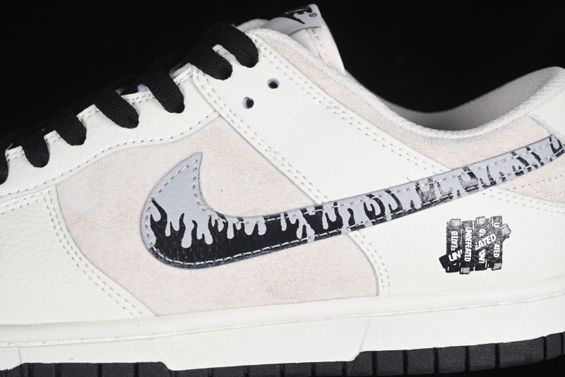Nike SB Dunk Low UN Collaboration Anniversary Custom Sneakers with Black Swoosh - DJ2024-068