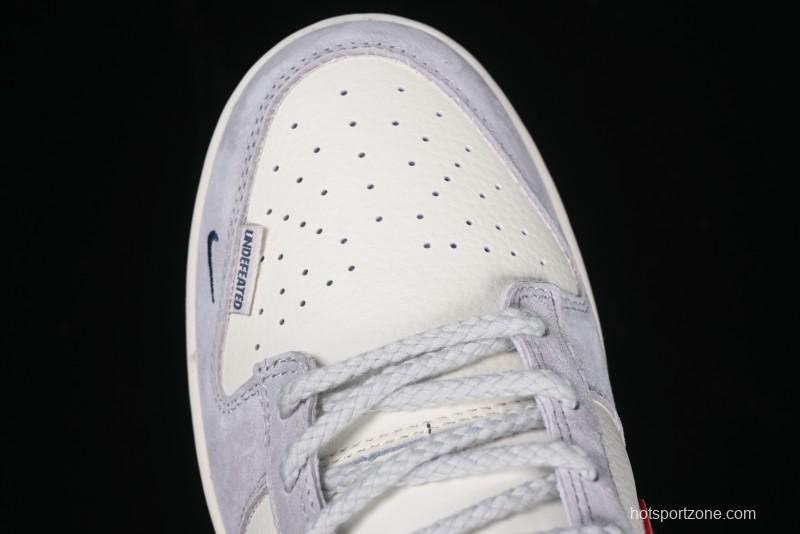 Nike SB Dunk Low UN Collaboration Anniversary Edition Custom Lifestyle Sneakers with Black Swoosh and Gum Sole - DM6868-032