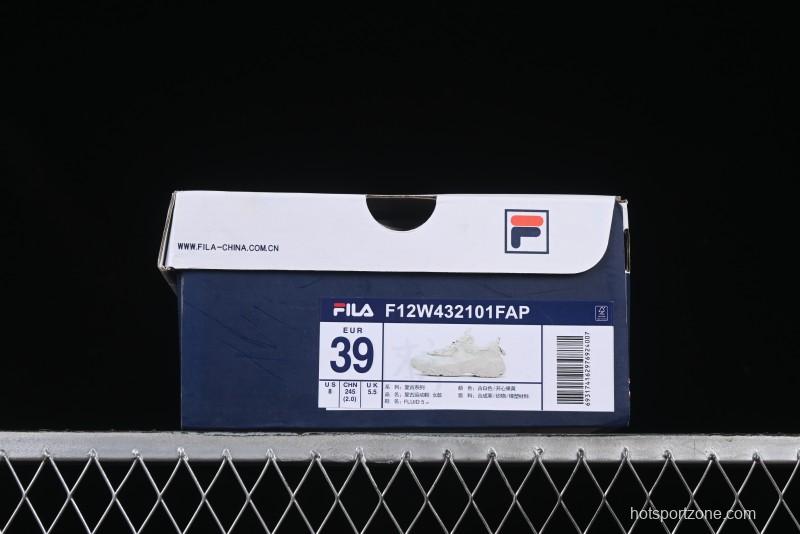 Fila Fusion Retro Mars Running Shoes with Lace-Up Design - F12W432101FAP