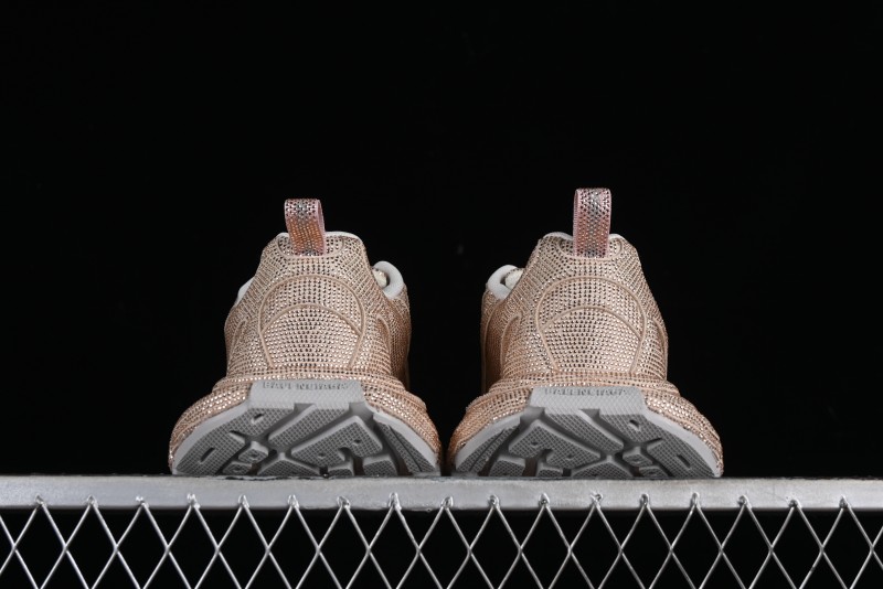 Balenciaga Phantom Sneaker Champagne Gold Full Diamond Trend Running Shoes - W3XL59645