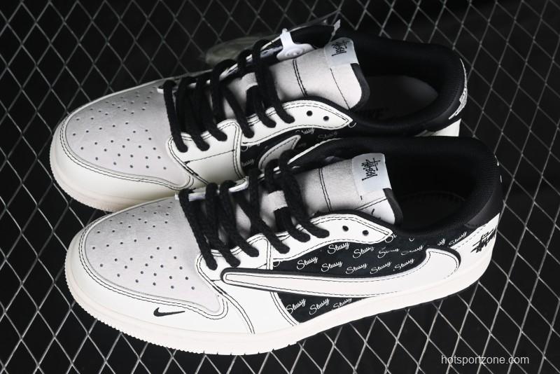 Nike Travis Scott x Fragment Design x Air Jordan 1 Low OG SP AJ1 Low Top Casual Sneakers - SJ2068-121