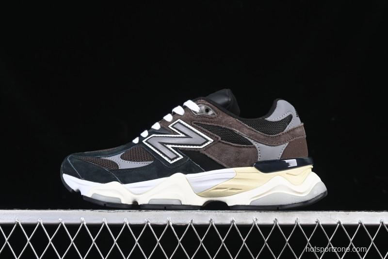 New Balance 9060 Retro Casual Running Shoes with ABZORB Cushioning Technology - U9060BRN