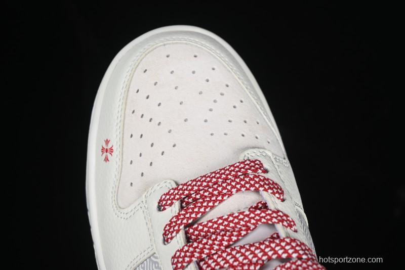 Nike SB Dunk Low Year of the Snake Limited Edition Auspicious Clouds Red Hook Anniversary Custom Low-Top Casual Skate Shoes - DJ2024-094