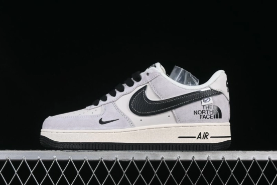 Nike Air Force 1 '07 Low The North Face Collaboration Beige Grey Carbon Black Swoosh Low-Top Casual Sneakers - XZ6188-916
