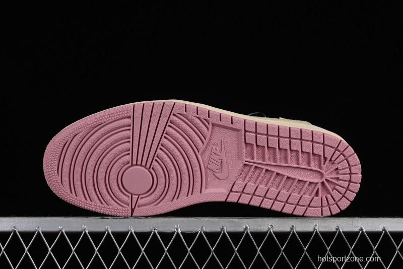 Nike Travis Scott x Air Jordan 1 Low OG AJ1 Reverse Swoosh Sneakers - DM7866-600