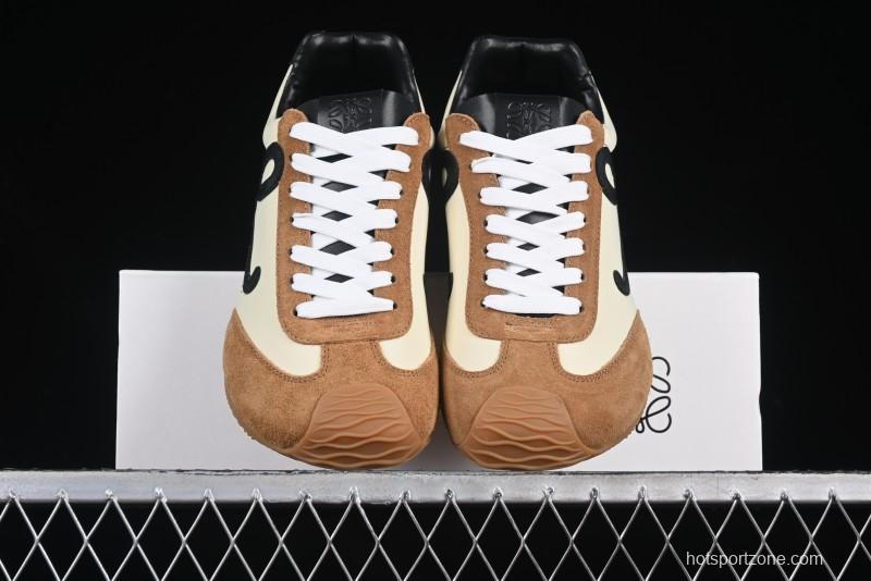 Loewe Ballet Runner 2.0 Sneakers Retro Style Lightweight Training Shoes - Apricor