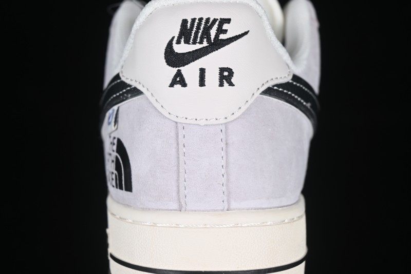 Nike Air Force 1 '07 Low The North Face Collaboration Beige Grey Carbon Black Swoosh Low-Top Casual Sneakers - XZ6188-916