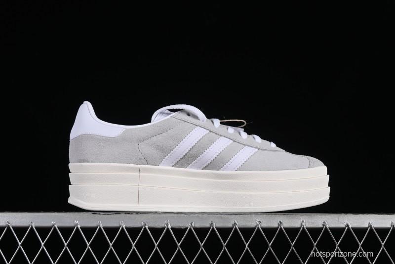 Adidas Originals Gazelle Bold HQ6893 Low-Top Sneakers with Thick Sole for Casual Wear, Slip-Resistant and Durable