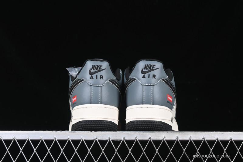 Nike Air Force 1 '07 Low Supreme Collaboration Sneakers in Blue Grey - XZ6188-385