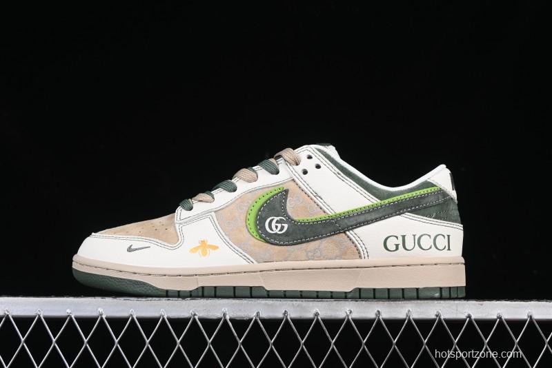 Nike SB Dunk Low Gucci Collaboration Anniversary High-End Custom Low-Top Casual Sneakers - DM6868-025