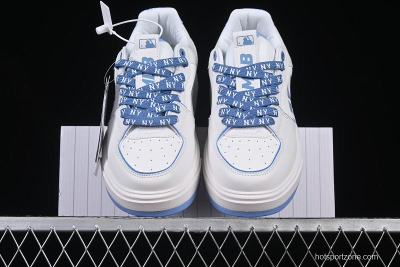 New York Yankees MLB Chunky Liner Denim Monogram Lightweight Elevated Platform Casual Sneakers - 3ASXD025N50BLS