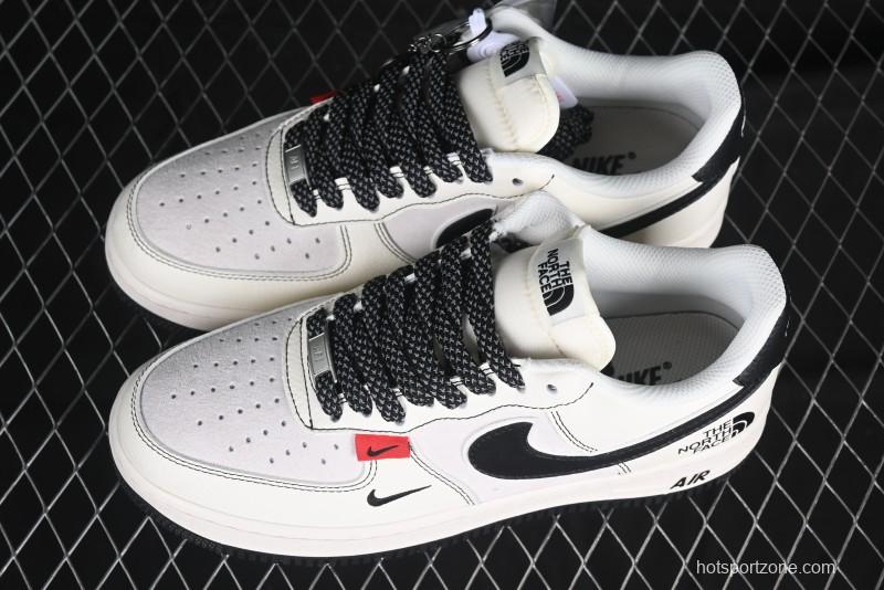 Nike Air Force 1'07 Low The North Face Collaboration Beige Black Red Label Casual Sneakers - BB7518-010